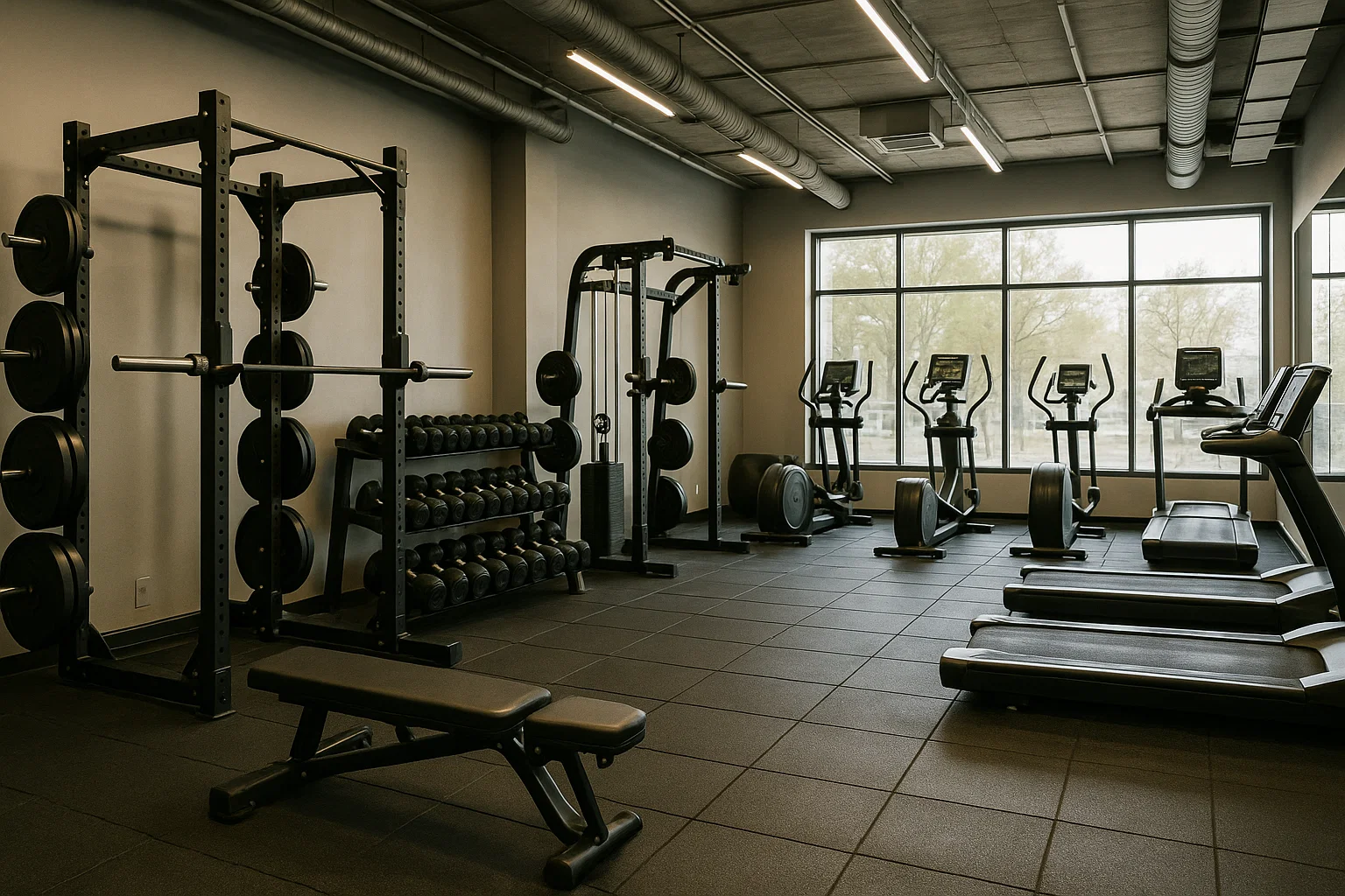 Installations de la salle de sport