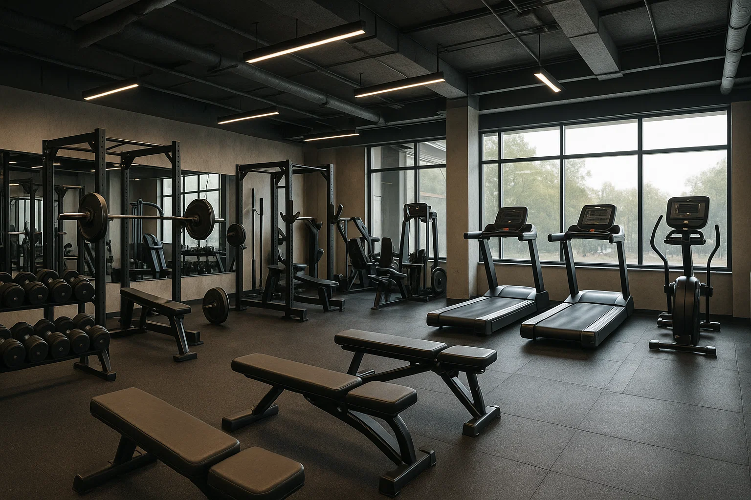 Vue de la salle de sport